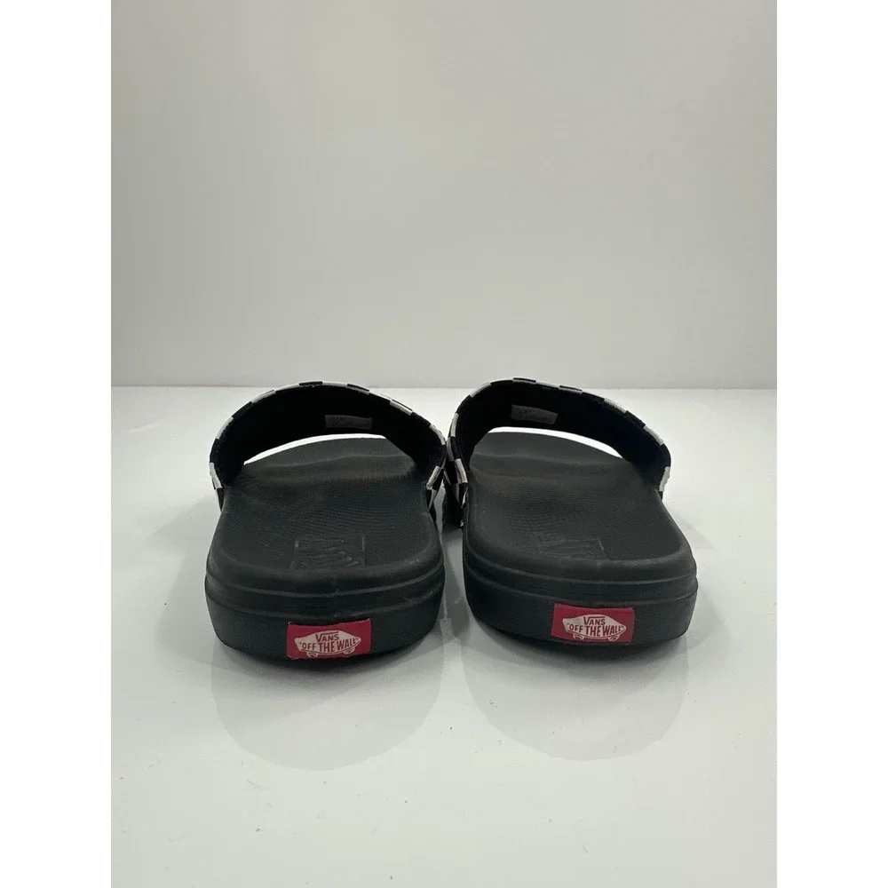 Vans La Costa Slide-On‎ Youth 2.0 Black White Checkerboard Sandals VN0A38CUH0D